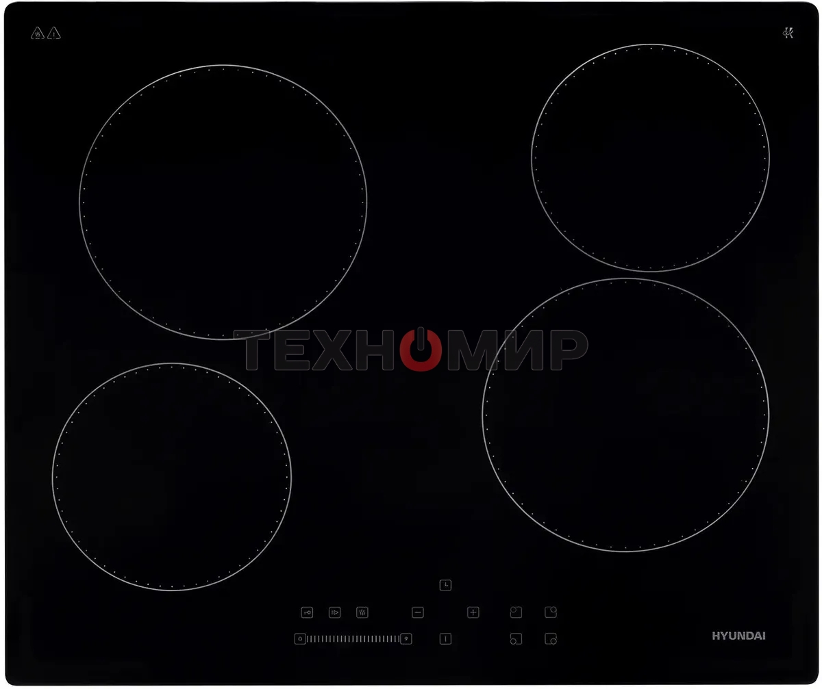 Электрическая варочная панель Hyundai HHE 6451 BG Hi-Light, независимая, черный
