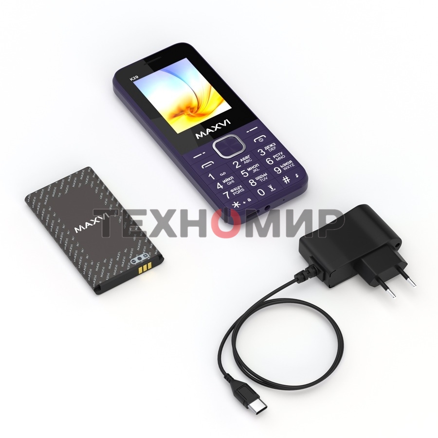 Мобильный телефон Maxvi K29 фиолетовый