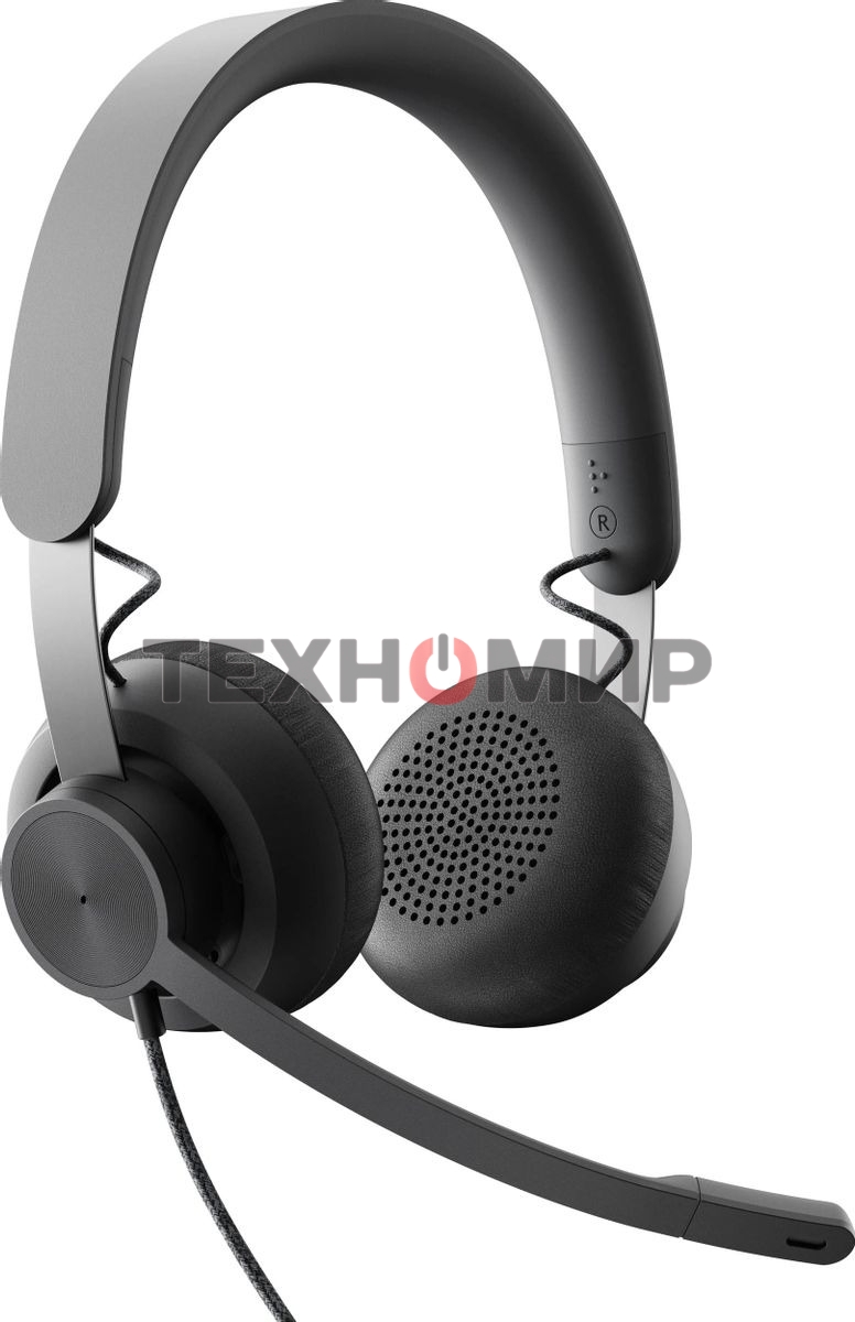 Гарнитура проводная Logitech Headset Zone Wired Teams Graphite