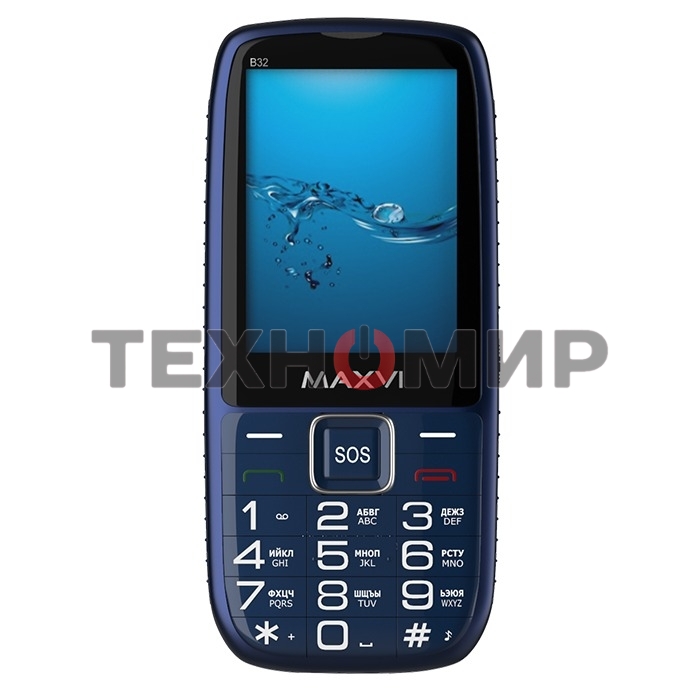Мобильный телефон Maxvi B32 синий