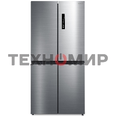 Холодильник Бирюса CD 466 I нержавеющая сталь трехкамерный инвертер 297/153 л морозилка снизу, No Frost, Side-by-Side