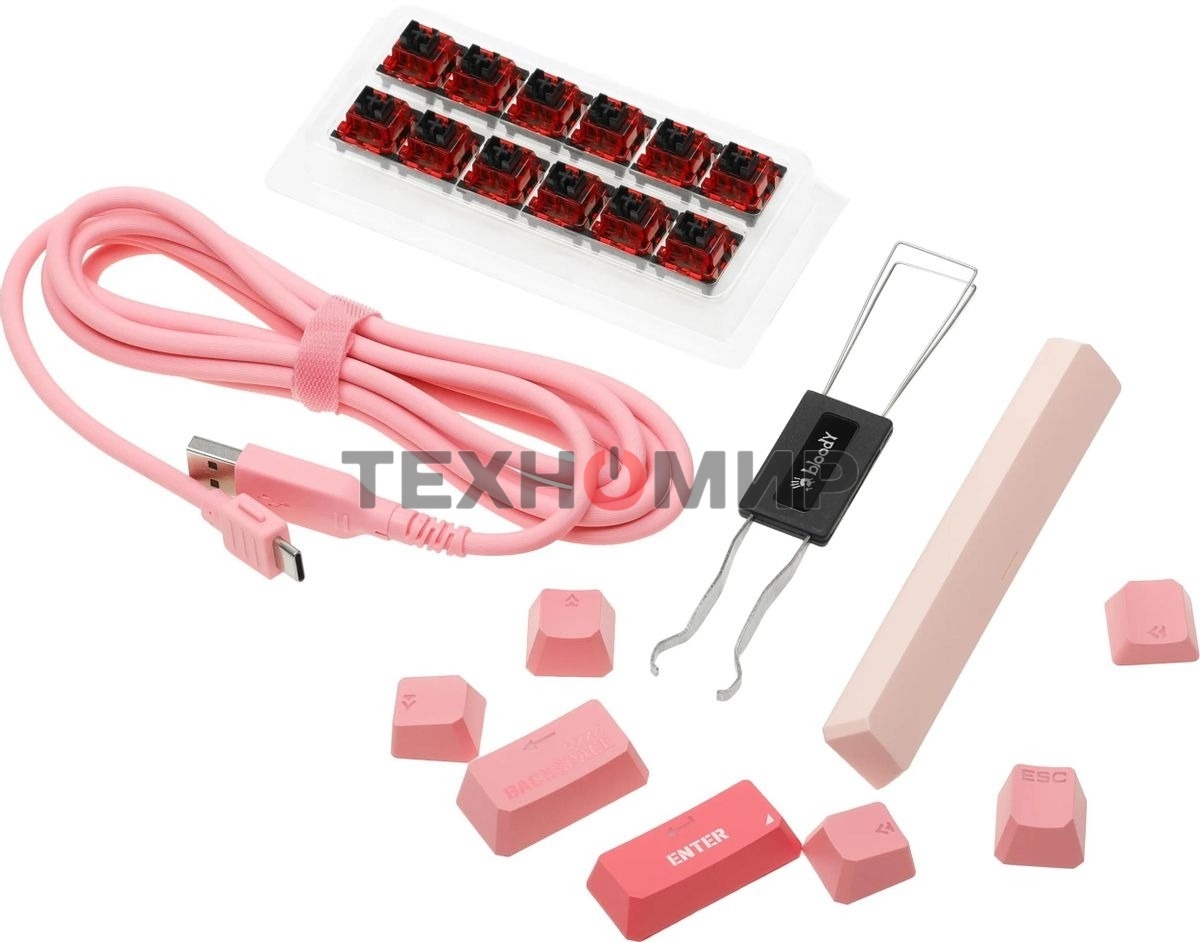 Клавиатура проводная A4Tech Bloody S87 Energy (S87 USB ENERGY PINK) USB розовый