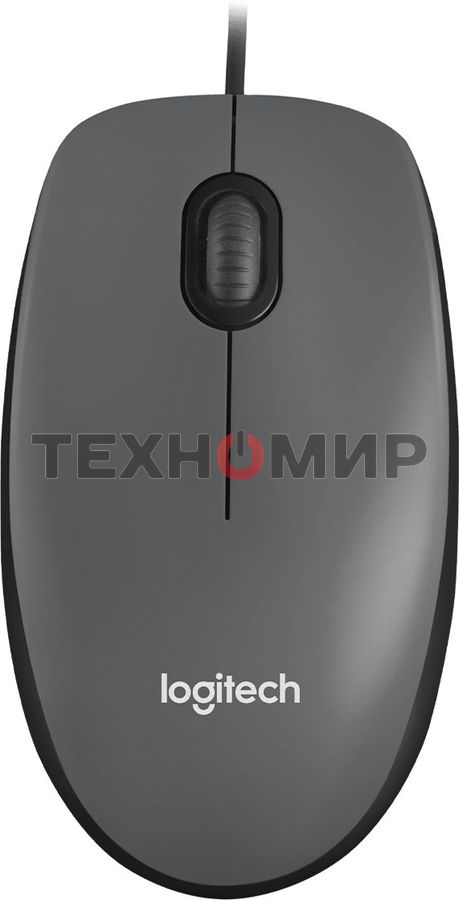 Мышь проводная Logitech M90 черный/серый, 1000 dpi, USB, кнопки - 3