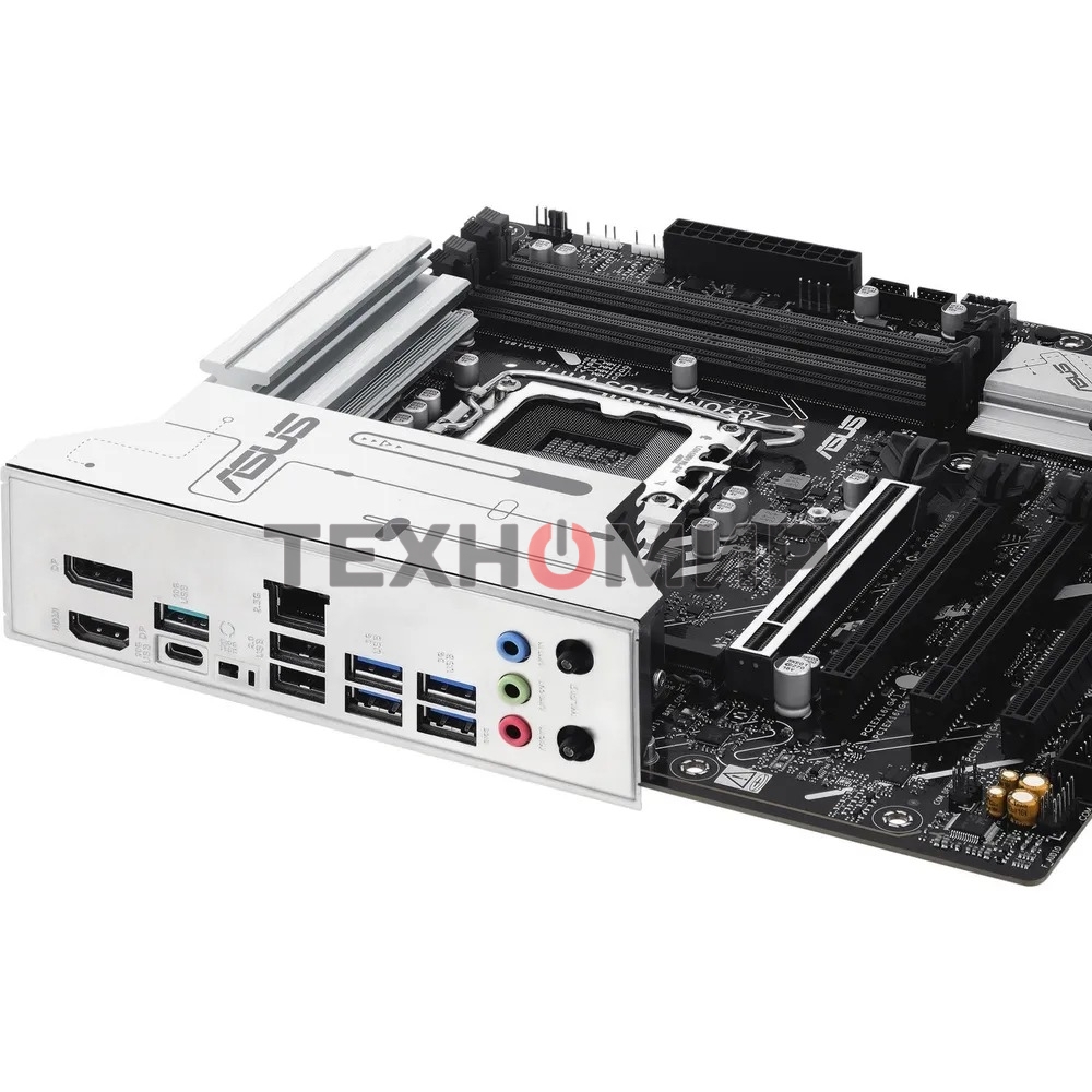 Материнская плата ASUS PRIME Z890M-PLUS WIFI, LGA 1851, Intel Z890, 4xDDR5, 6xSATA, 3xM.2, 1xPCIe 5.0 x16, 1xPCIe 4.0 x4, 2xPCIe 4.0 x1, 1xHDMI, 1xDP, 1x2.5Gb LAN, 2xUSB-A 2.0, 4xUSB-A 3.2 Gen 1, 1xUSB-A 3.2 Gen 2, 1xUSB-C 3.2 Gen 2x2, 3x3.5 мм, 7.1, mATX