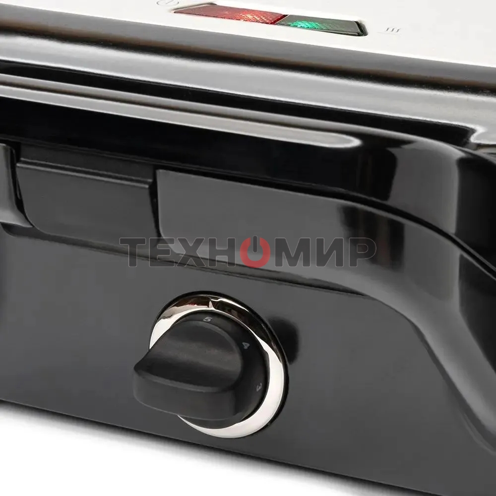 Вафельница Kitfort КТ-1674 1200Вт черный/серебристый