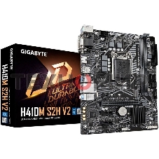 Материнская плата Gigabyte H410M S2H V2 2.1, LGA 1200, Intel Q470, 2xDDR4, 4xSATA, 1xM.2, 1xPCIe 3.0 x16, 2xPCIe x1, 1xHDMI, 1xDVI-D, 1xVGA, 1x 1Gb LAN, 2xUSB-A 3.2 Gen 1, 4xUSB-A 2.0, 3x3.5 мм, 7.1, mATX