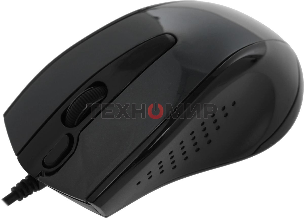 Мышь проводная A4Tech N-500FS черный, 1200 dpi, USB, кнопки - 4