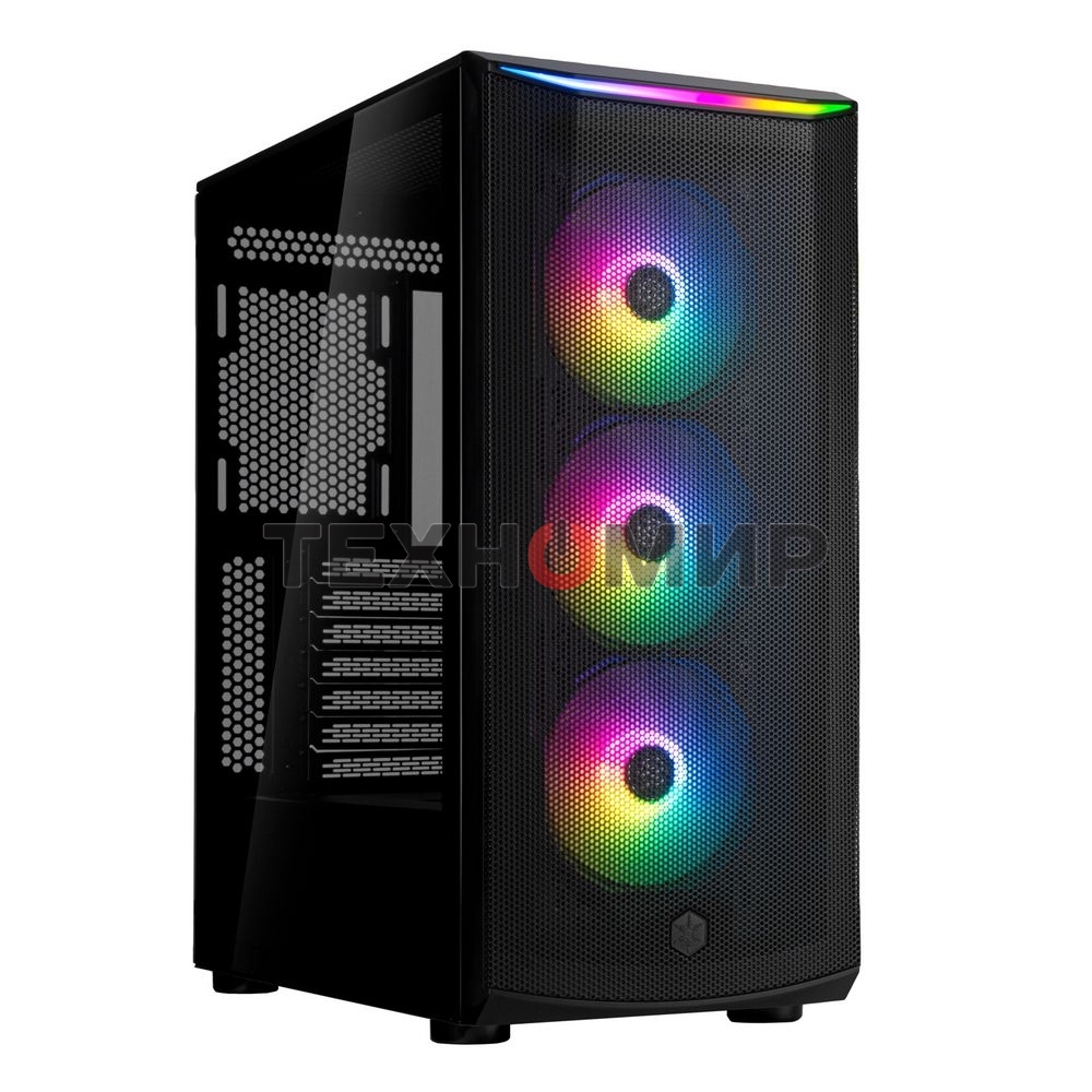 Компьютерный корпус Silverstone G41FA512ZBG0020 High airflow ATX mid-tower chassis with dual radiator support and ARGb lighting High airflow ATX mid-tower chassis with dual radiator support and ARGb lighting