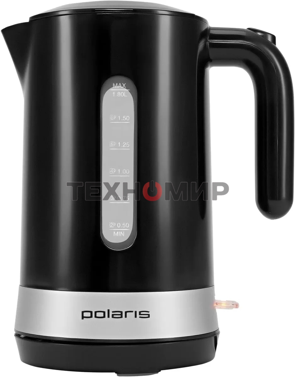 Чайник электрический Polaris PWK 1803C Water Way Pro, пластик Черный