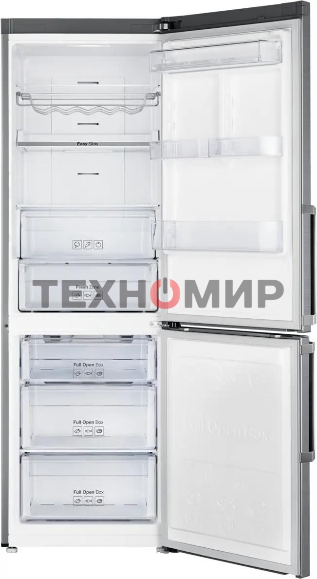 Холодильник Samsung RB33J3515S9/EF серебристый двухкамерный 231/108л морозилка снизу, No Frost