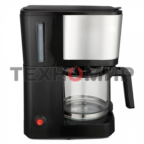 Кофеварка капельная BQ CM2007 стальной/черный, исп. кофе - молотый, 1.25 л, 750 Вт