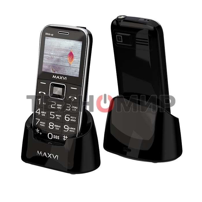 Мобильный телефон Maxvi B6ds up черный