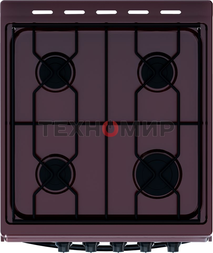 Плита газовая Flama RG 24019 B коричневый, конфорок 4 шт, духовка 50 л, 50 см x 85 см x 60 см