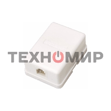 Розетка телефонная 1-м Proconnect RJ11 6P2C 03-0001-4