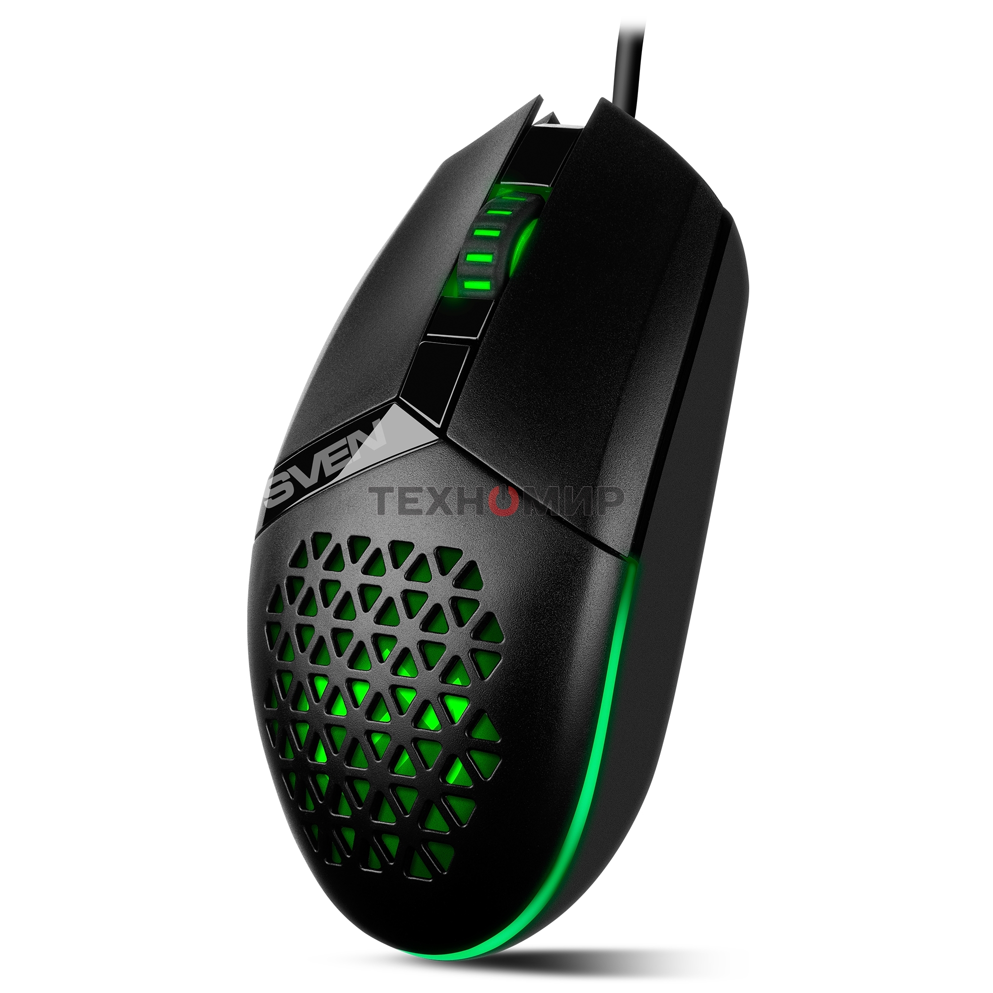 Мышь проводная SVEN RX-G735 черный, 4000 dpi, USB, кнопки - 6