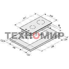 Газовая варочная панель Krona HAGEL 30 BL независимая, черный