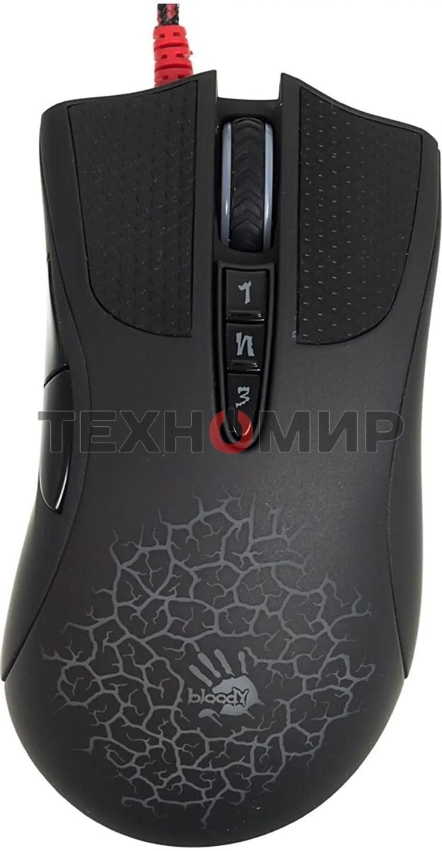 Мышь проводная A4Tech Bloody A90 черный, 6200 dpi, USB, кнопки - 8