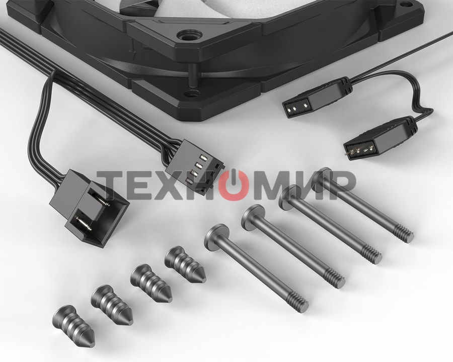 Вентилятор для корпуса ID-Cooling TF-12025-PRO-ARGb черный, 120 мм, 1800 об/мин, 35.2 дБ, 4 pin