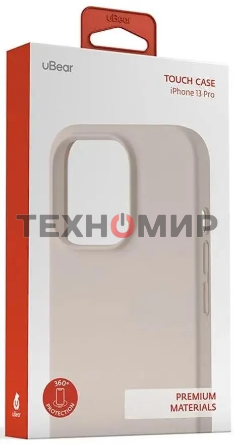 Чехол (клип-кейс) uBear для Apple iPhone 13 Pro Touch Case светло-розовый (CS105LR61PTH-I21)