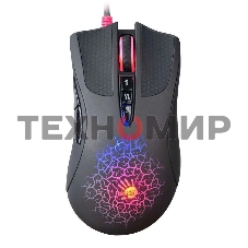 Мышь проводная A4Tech Bloody A90 черный, 6200 dpi, USB, кнопки - 8