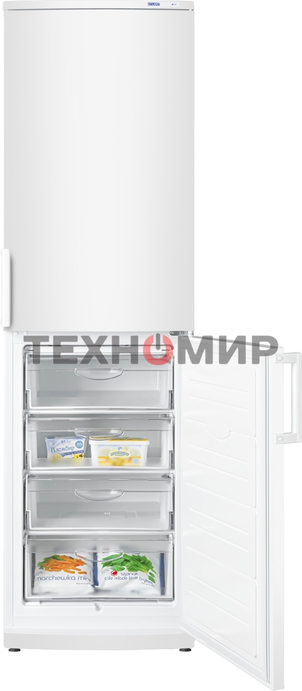 Холодильник Atlant XM-4025-000 белый двухкамерный 225/139л морозилка снизу