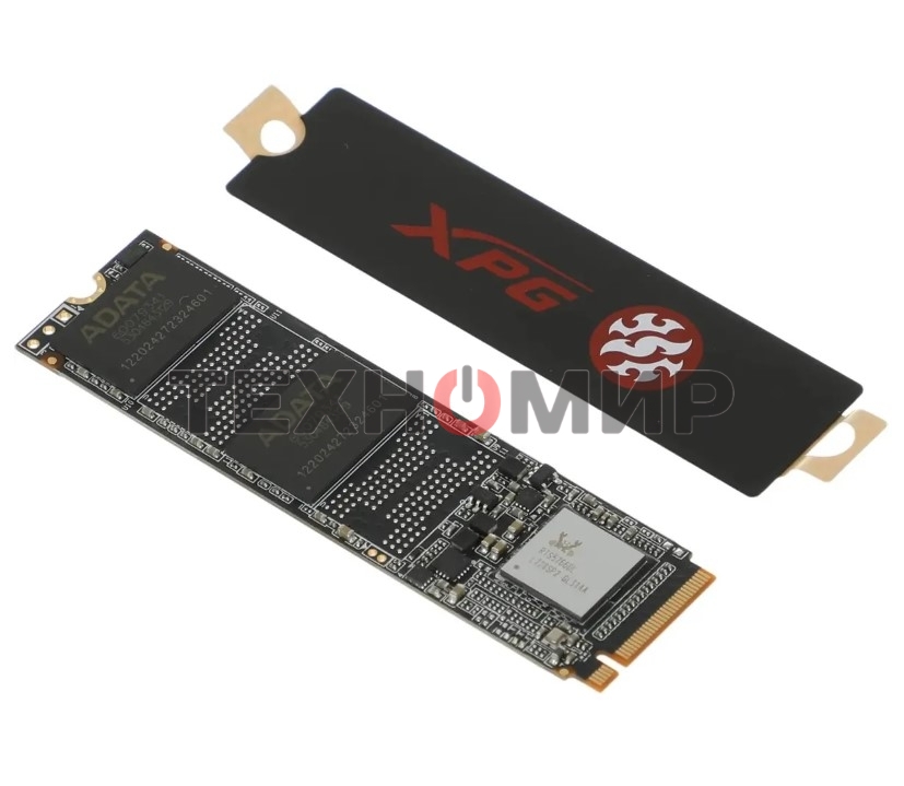 Накопитель SSD ADATA XPG GAMMIX S70 BLADE, 512Gb, PCIe 4.0 x4, M.2 2280, NVMe, R/W 7200/2600, с радиатором
