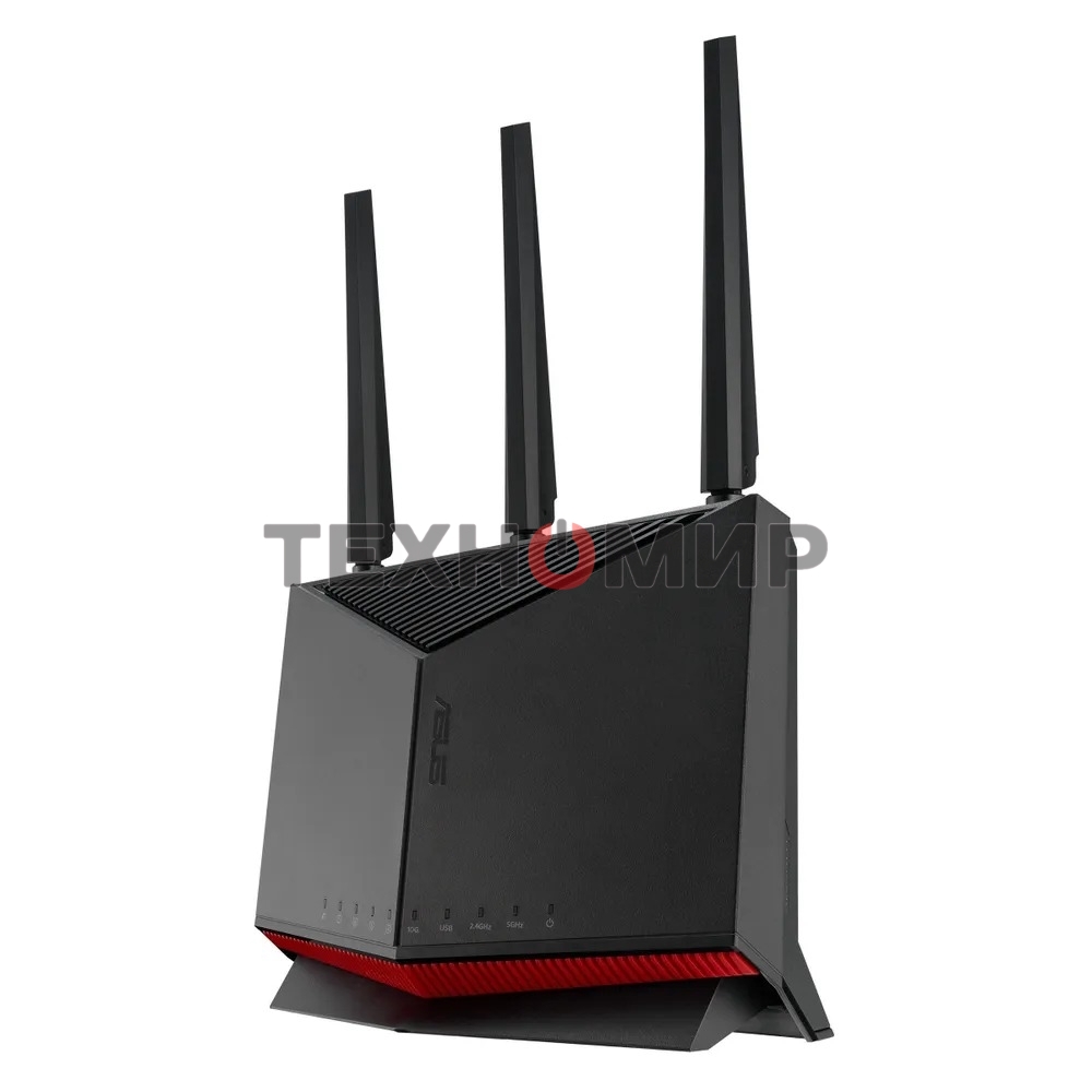 Маршрутизатор ASUS RT-BE86U, черный/красный, 90IG08W0-MO9A0V