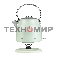 Чайник электрический Galaxy Line GL 0333, мятный, металл, 2200 Вт, 1,5 л