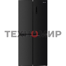 Холодильник Hotpoint HFL4 522I XBR черный трехкамерный 266/160 л морозилка снизу, No Frost, Side by Side