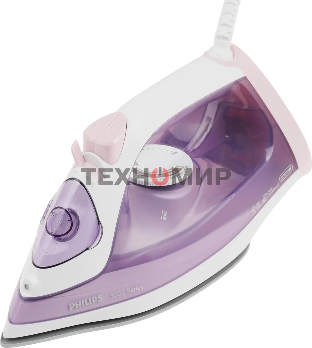 Утюг Philips DST3010/30, 2000 Вт,140г, сиреневый