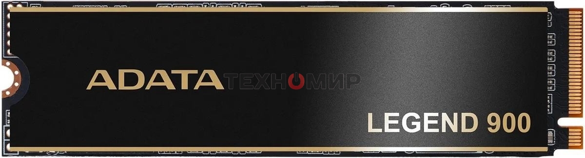 Накопитель SSD ADATA LEGEND 900, 1Tb, PCIe 4.0 x4, M.2 2280, NVMe, R/W 7000/4700, с радиатором