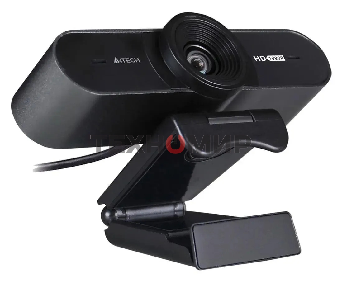 Веб-камера A4Tech PK-980HA 1920x1080, 30 кадр/с, USB Type-A, микрофон (2 шт, шумоподавление), автоматическая фокусировка, автоосвещение, универсальное крепление