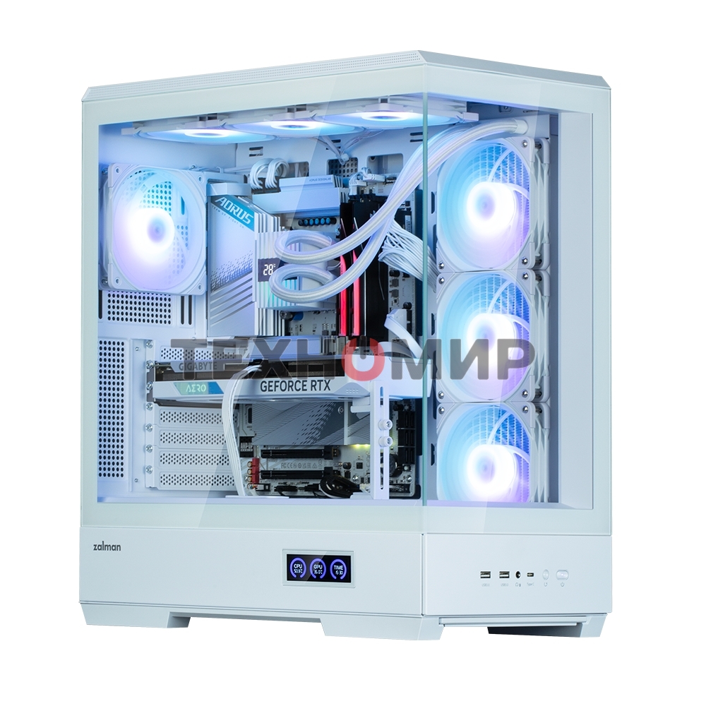 Компьютерный корпус ZALMAN P50 DS, ATX, WHITE, WINDOW, 2x3.5