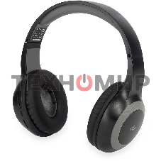 Гарнитура накладные Digma BT-15 черный/серый беспроводные bluetooth оголовье