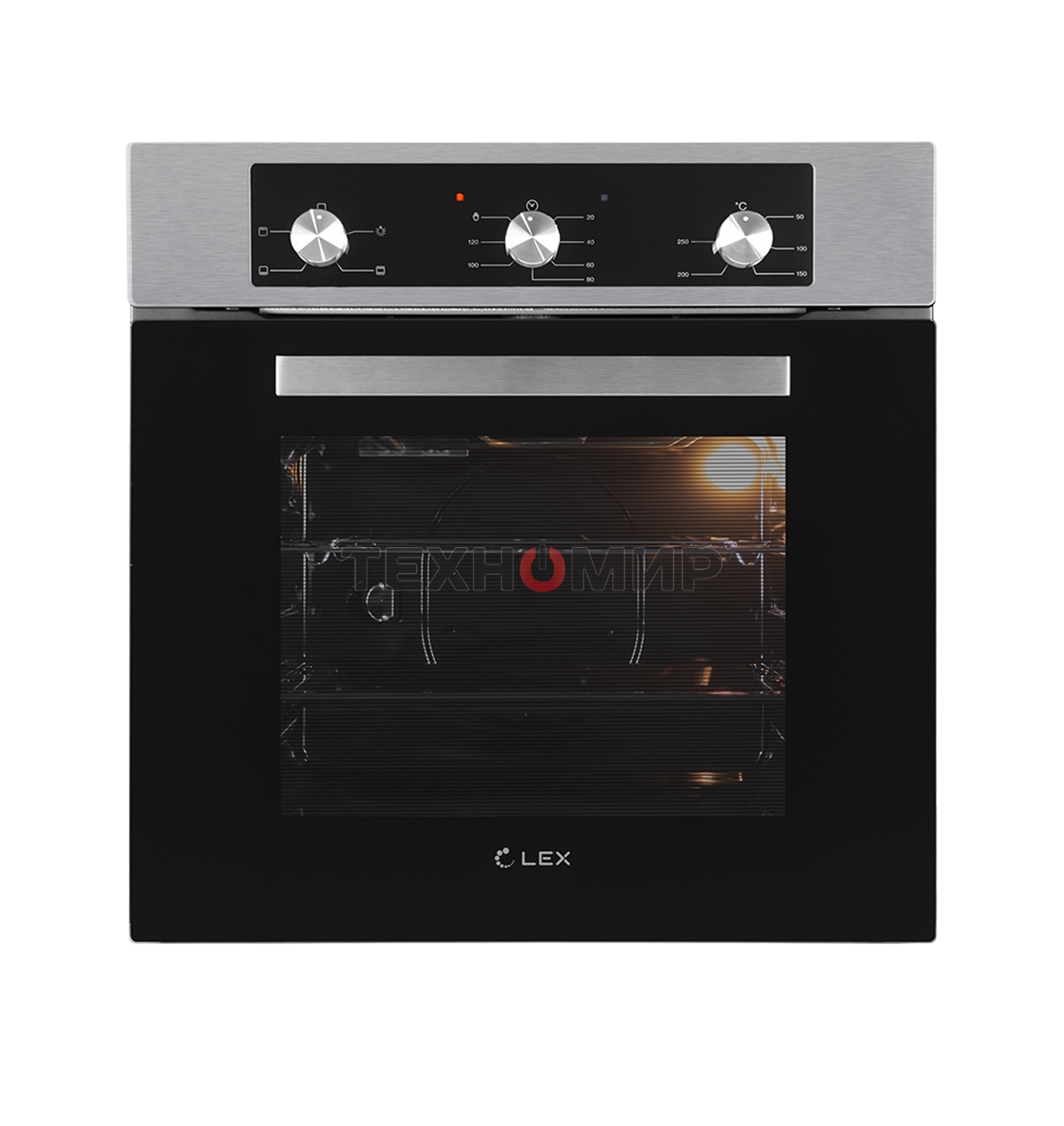 Духовой шкаф электрический встраиваемый LEX EDM 042 IX нержавеющая сталь/черный