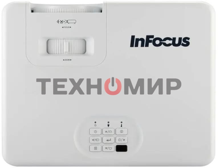 Лазерный проектор InFocus [IN1008SL] DLP, FullHD, 4500 lm, 3 500 000:1, 1.481.62:1, HDMI x2 (1.4, 2.0), VGA in/out x1, RS232 x1, Audio out, USB-A x1 (питание), 1х15w, 2,9 кг, белый