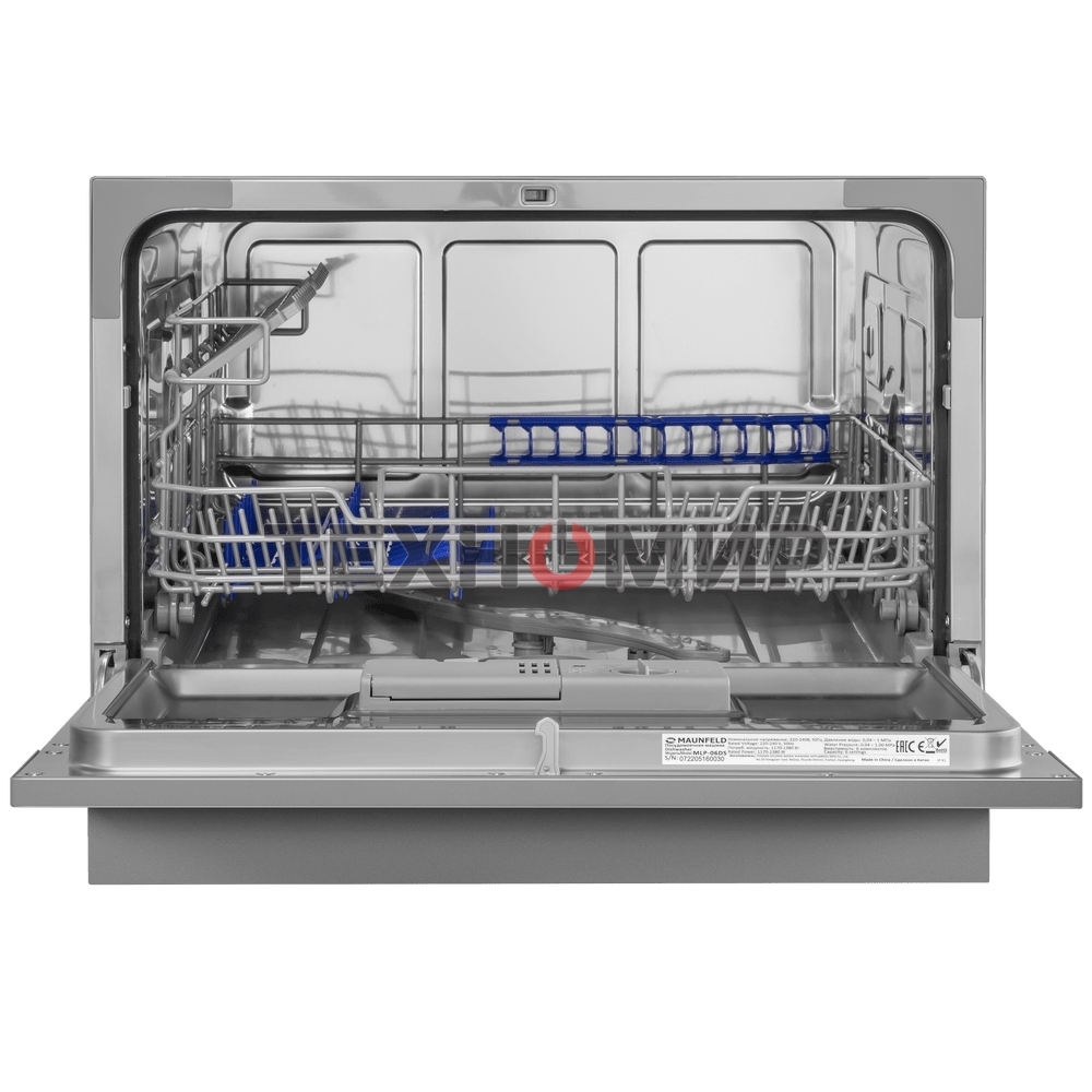 Посудомоечная машина Maunfeld MLP-06DS, серый, 55 см, 6 компл., 49 дБ, класс A+