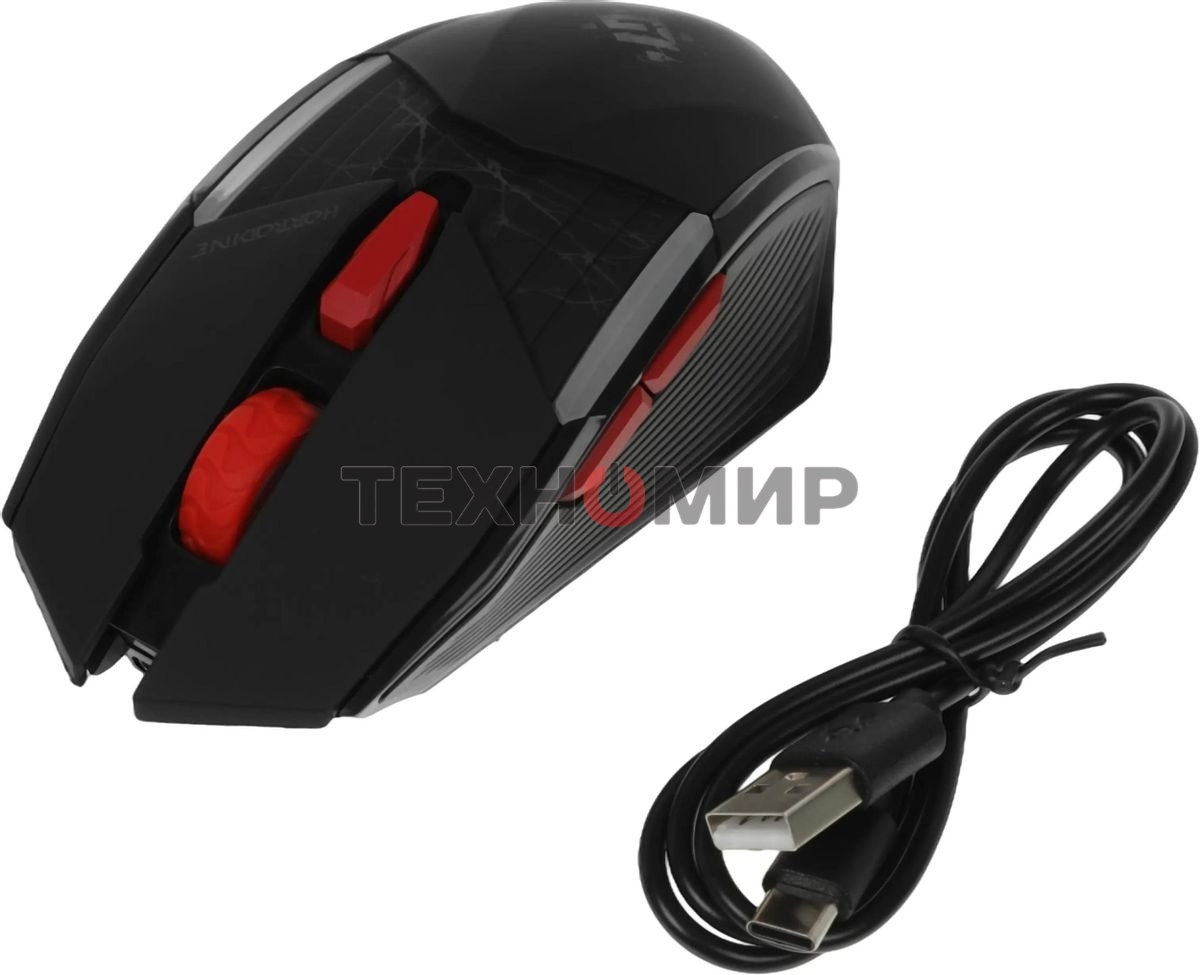 Мышь беспроводная Defender Horrodine GM-237 черный, 3200 dpi, радиоканал, USB, кнопки - 6