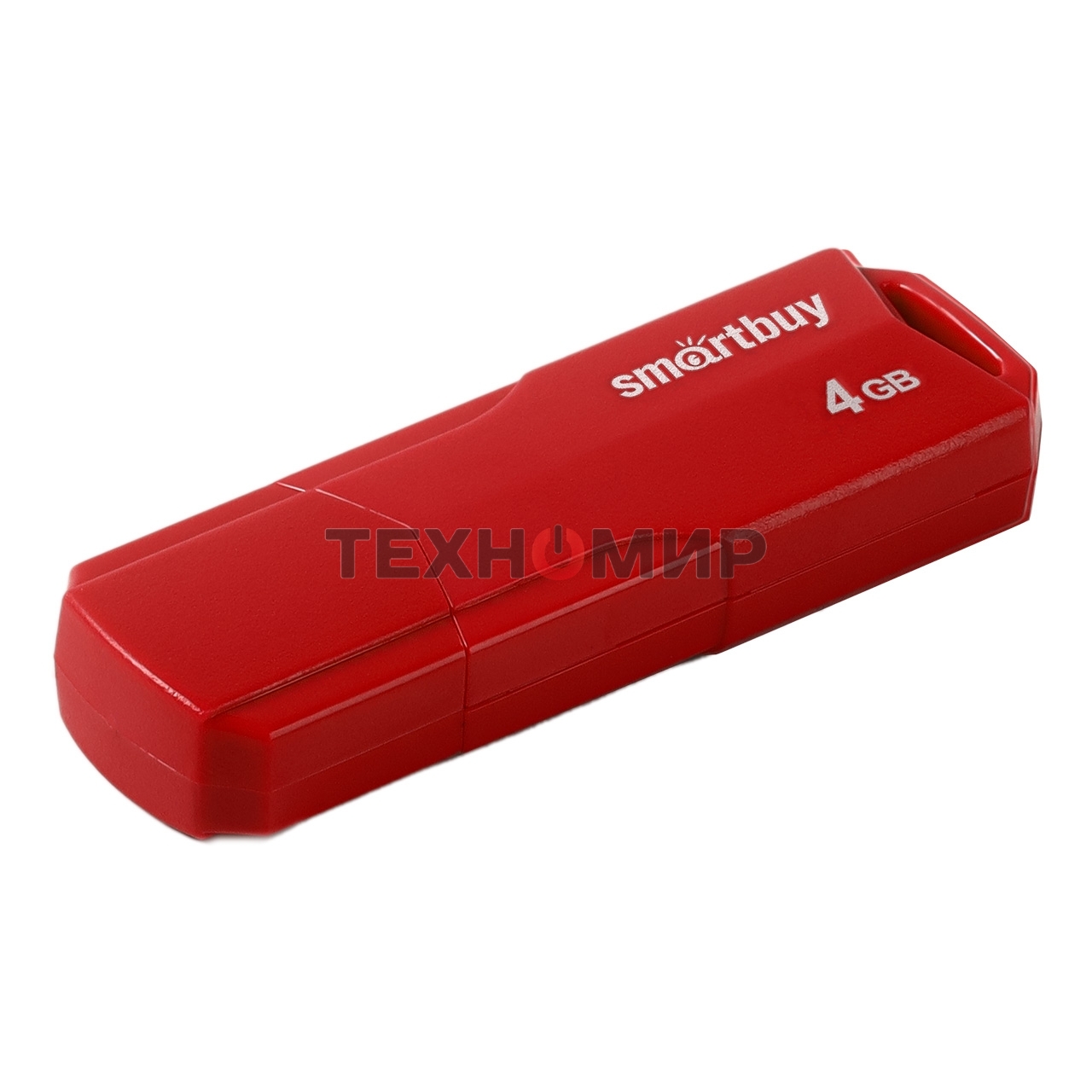 Флешка USB Smartbuy R/W 4 Gb,CLUE красный (SB4 GbCLU-R)