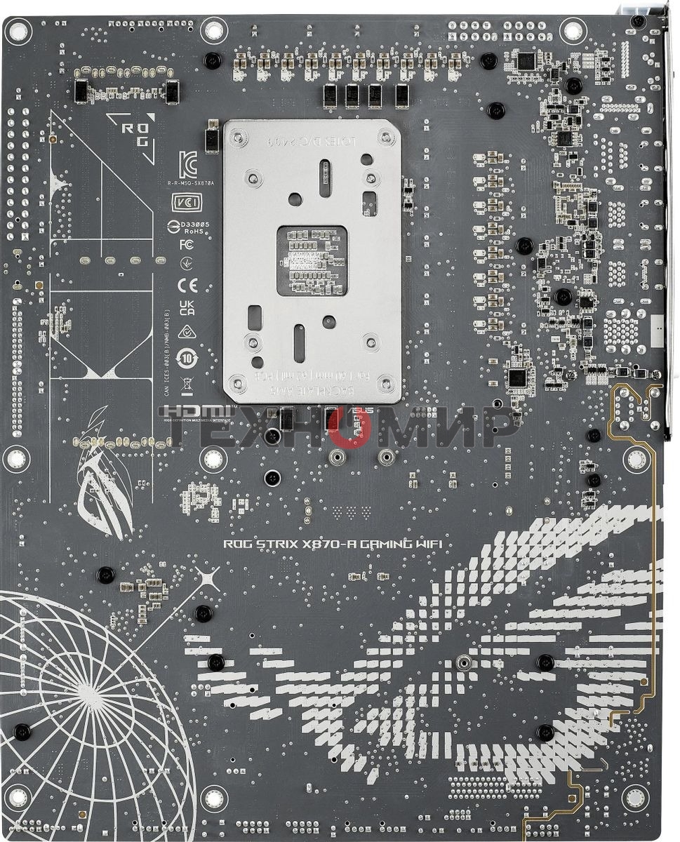 Материнская плата ASUS ROG STRIX X870-A GAMING WIFI, AM5, AMD X870, 4xDDR5, 2xSATA, 4xM.2, 1xPCI-E 4.0 x4, 1xPCI-E 5.0 x16, 1xHDMI, 1xDP, 1x 2.5Gb LAN, 4xUSB-A 3.2 Gen 1, 5xUSB-A 3.2 Gen 2, 1xUSB-C 3.2 Gen 2, 2xUSB4, 2x3.5 мм, 7.1, ATX