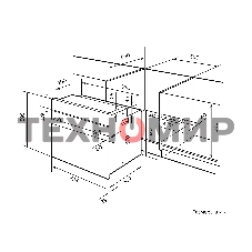 Духовой шкаф электрический встраиваемый LEX EDM 042 IX нержавеющая сталь/черный