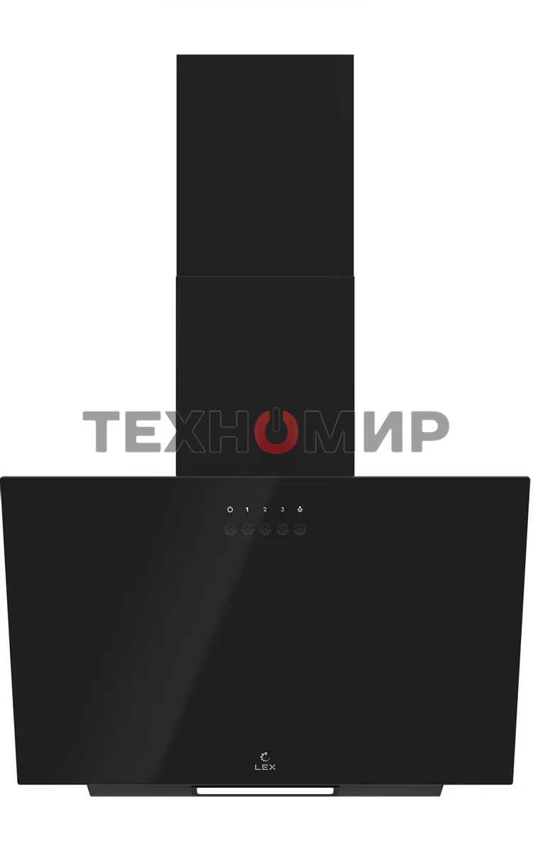 Вытяжка каминная LEX Moza 450 черный управление: кнопочное (1 мотор)