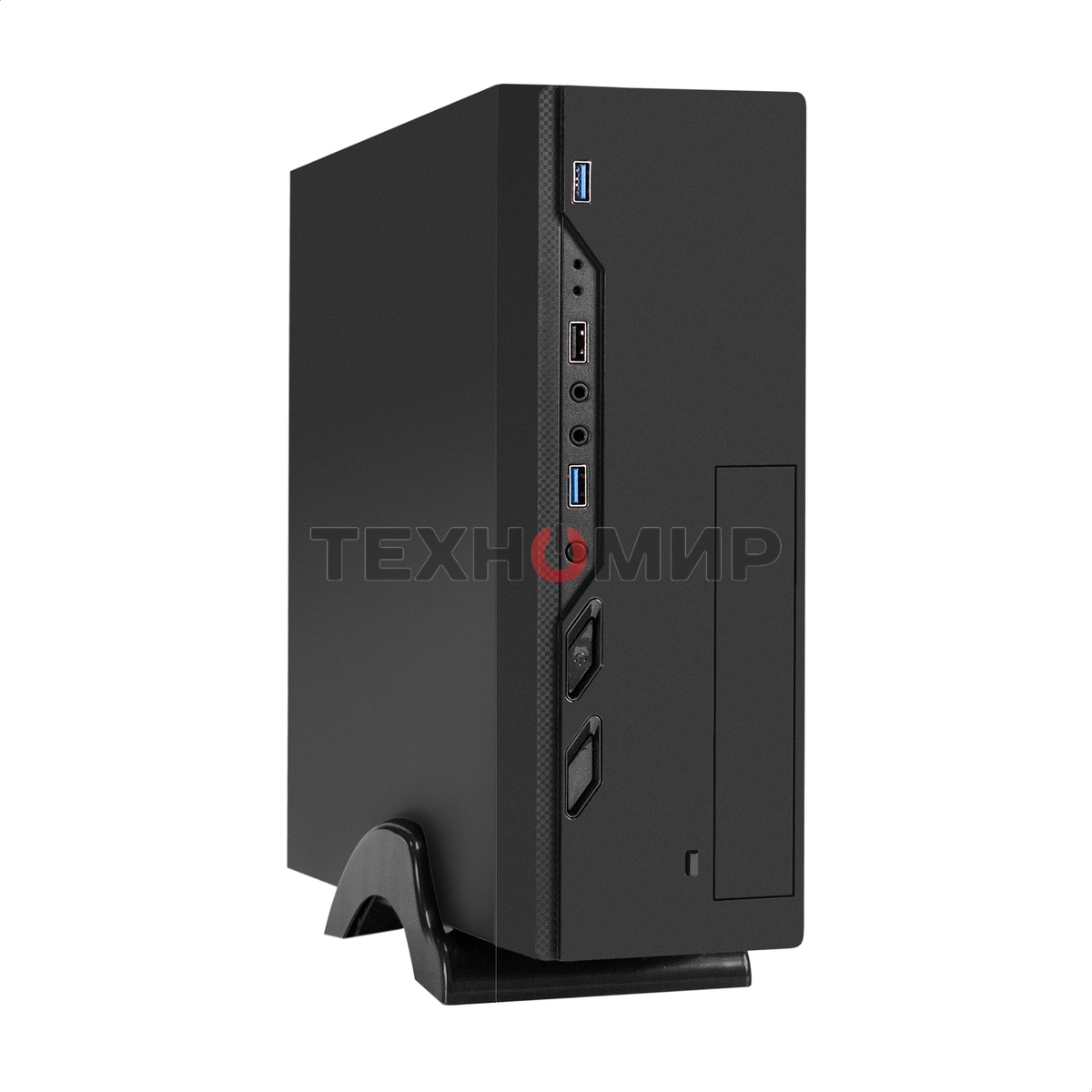 Компьютерный корпус Desktop ExeGate MI-208U2 (mini-ITX/mATX, без БП, 1хUSB+2хUSB 3.0, аудио, черный)