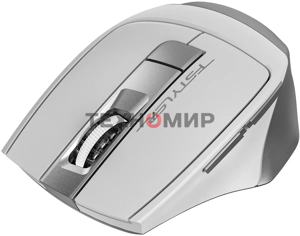 Мышь беспроводная A4Tech Fstyler FB35S белый/серый, 2000 dpi, радиоканал, Bluetooth, USB, кнопки - 5