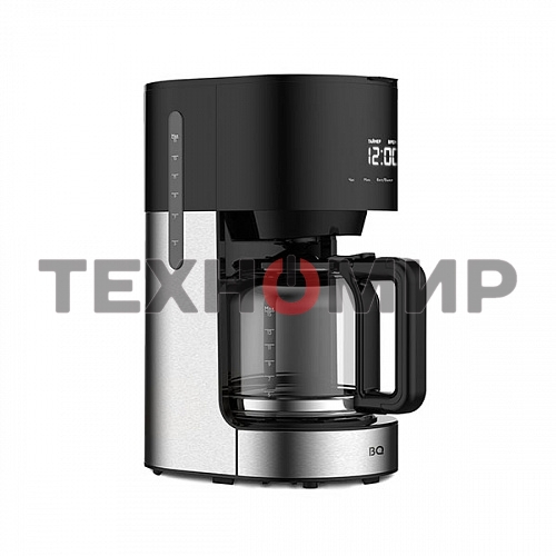 Кофеварка капельнаяBQ CM1001 черный-стальной, исп. кофе -молотый, 1.5 л, 900 Вт.