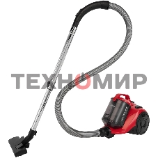 Пылесос Starwind SCV2550 красный, 400/2500 Вт, уборка сухая, пылесборник контейнер, 3 л