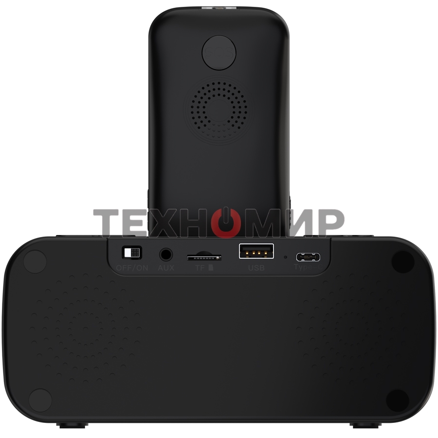 Мобильный телефон Maxvi RT-03 + док-станция, черный