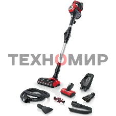 Вертикальный пылесос Bosch BCS711PET черный/красный