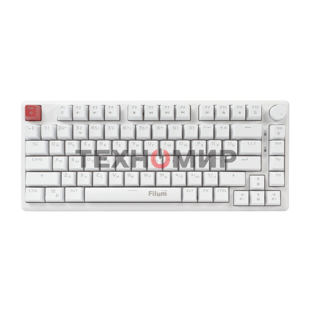 Клавиатура Filum FL-GKBM15 проводная, USB Type-C, белый