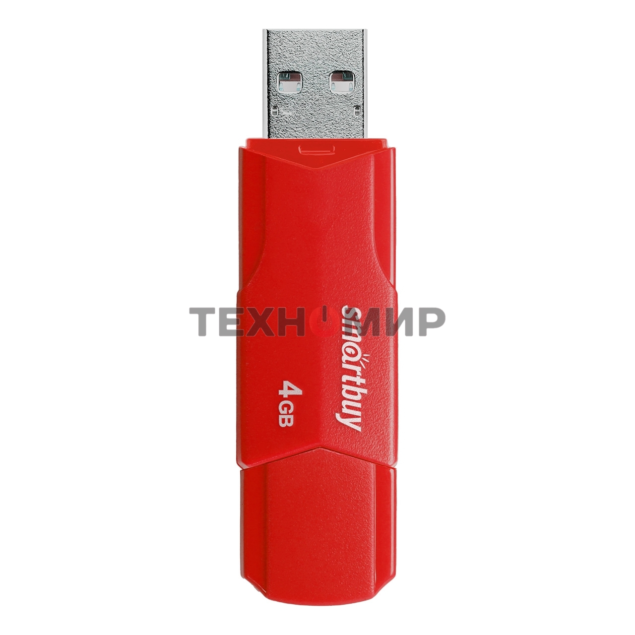 Флешка USB Smartbuy R/W 4 Gb,CLUE красный (SB4 GbCLU-R)